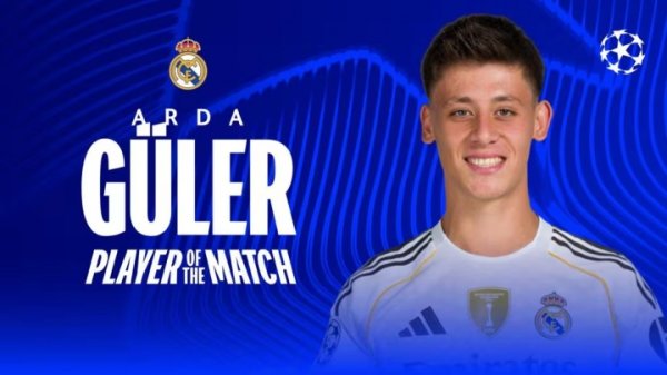 Guler được bình chọn là bình luận hay nhất trận đấu: anh tự tin và bình tĩnh khi cầm bóng, đóng góp 