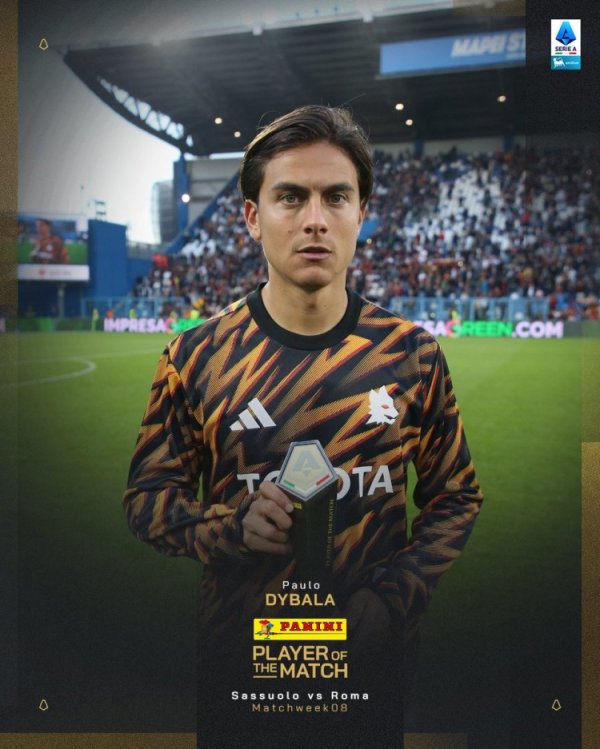 Sau khi ghi bàn thắng quyết định, Dybala được bầu là cầu thủ xuất sắc nhất trong chiến thắng 1-0 trê