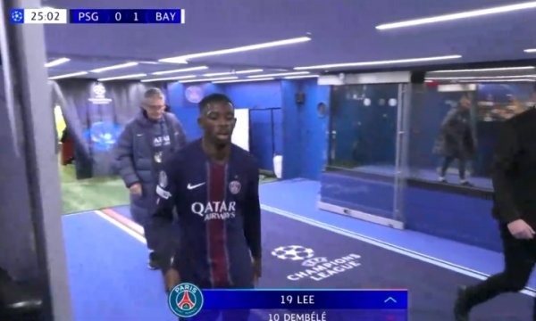 Nghỉ hưu sau chấn thương trong 25 phút! Dembele được thay ra và trực tiếp vào phòng thay đồ, Li Gang